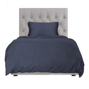Luxurious Oeko-Tex Bamboo Navy Duvet Cover Bed Twin-XL New! ⚡️ Free Shipping